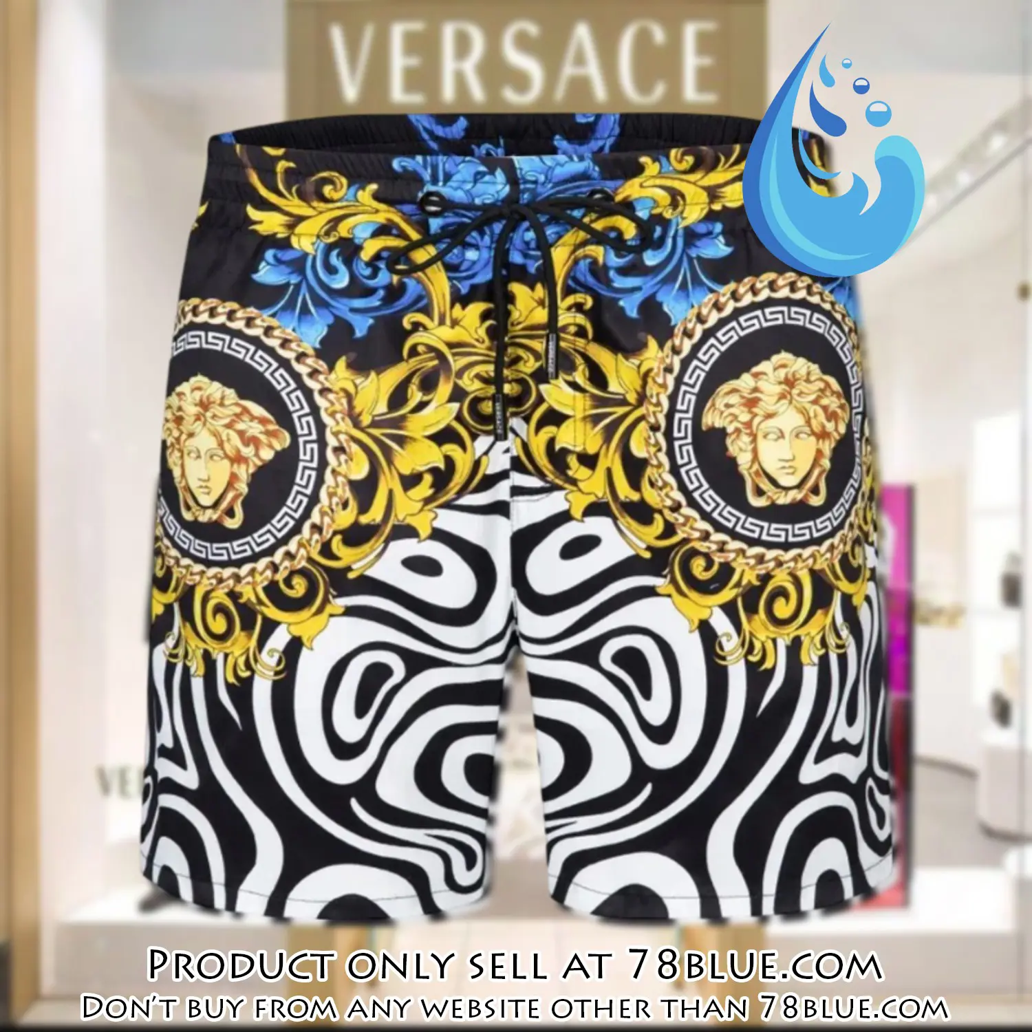 Versace new 3d luxury all over print shorts pants for men 78b0709266